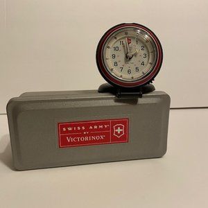 Vintage Victorinox Swiss Army Desk Clock Pocket Watch Alarm Never Used